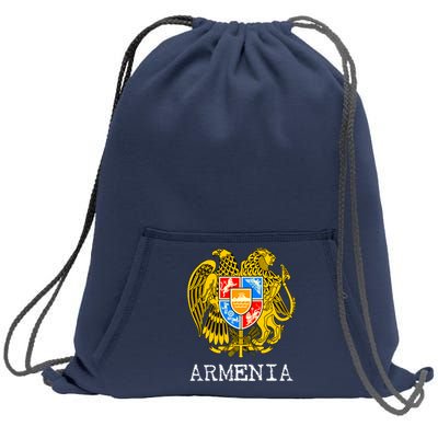 Coat of Arms of Armenia Sweatshirt Cinch Pack Bag