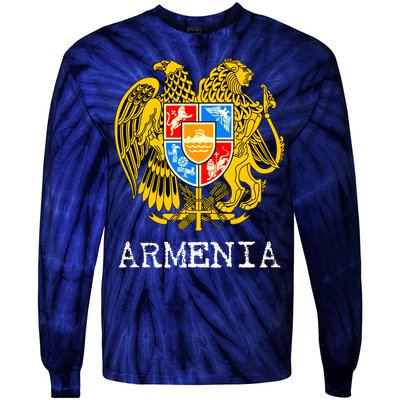 Coat of Arms of Armenia Tie-Dye Long Sleeve Shirt