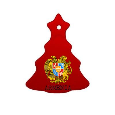 Coat of Arms of Armenia Ceramic Tree Ornament