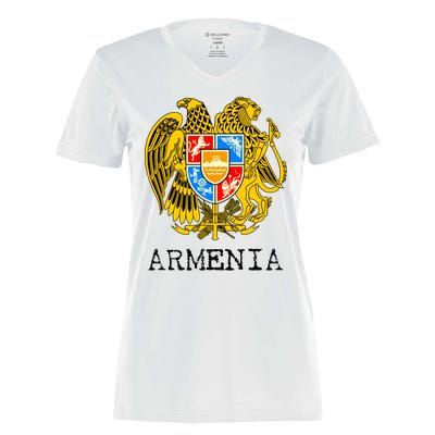 Coat of Arms of Armenia Women's Momentum V-Neck T-Shirt