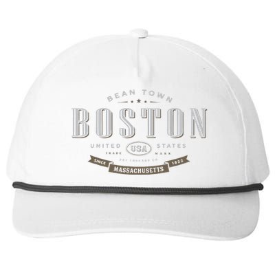 City Of Boston Snapback Five-Panel Rope Hat