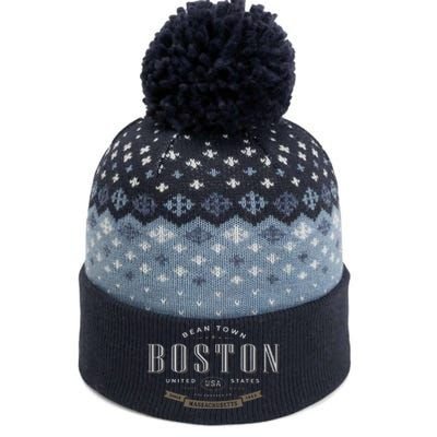 City Of Boston The Baniff Cuffed Pom Beanie