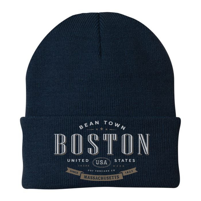 City Of Boston Knit Cap Winter Beanie