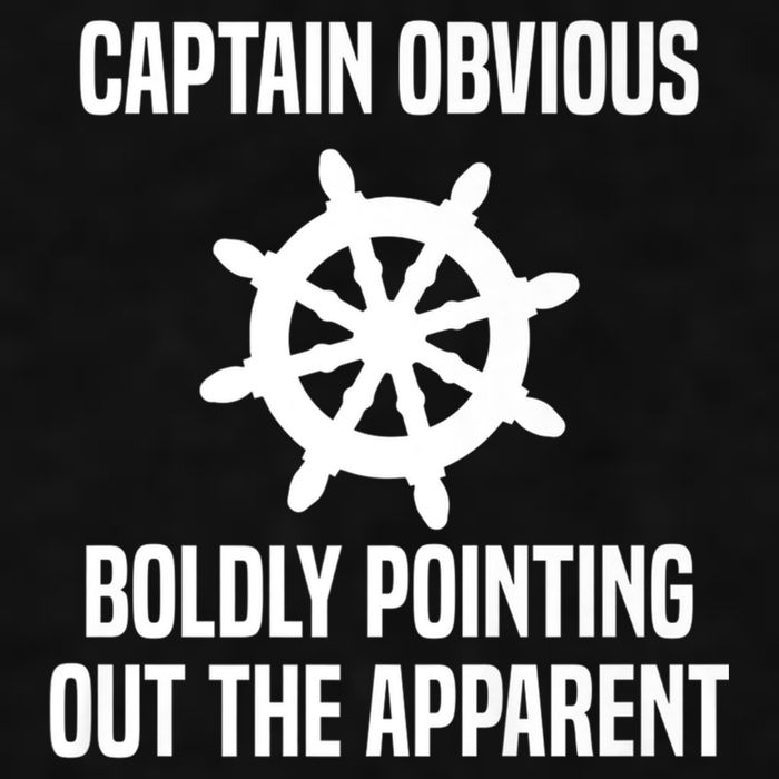 Captain Obvious Boldly Pointing Out The Apparent Sarcasm Ladies PosiCharge Tri-Blend Wicking Tank