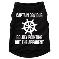 Captain Obvious Boldly Pointing Out The Apparent Sarcasm Doggie Tank