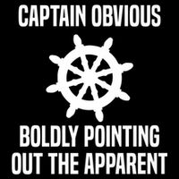 Captain Obvious Boldly Pointing Out The Apparent Sarcasm T-Shirt