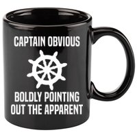 Captain Obvious Boldly Pointing Out The Apparent Sarcasm 11oz C Handle Ceramic Mug
