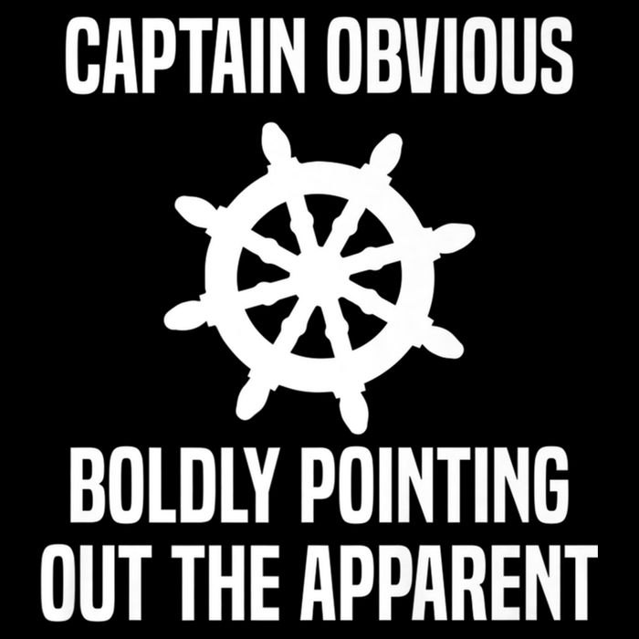 Captain Obvious Boldly Pointing Out The Apparent Sarcasm Drawstring Bag