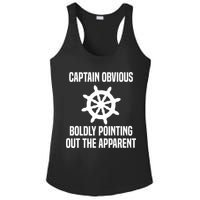 Captain Obvious Boldly Pointing Out The Apparent Sarcasm Ladies PosiCharge Competitor Racerback Tank