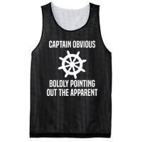 Captain Obvious Boldly Pointing Out The Apparent Sarcasm Mesh Reversible Basketball Jersey Tank