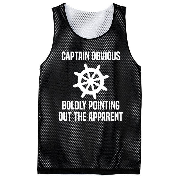 Captain Obvious Boldly Pointing Out The Apparent Sarcasm Mesh Reversible Basketball Jersey Tank