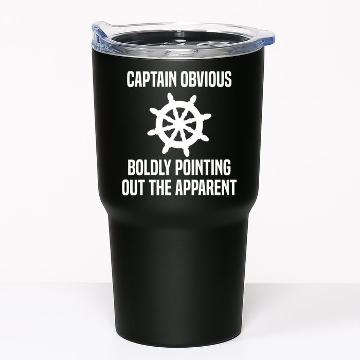 Captain Obvious Boldly Pointing Out The Apparent Sarcasm Tumbler