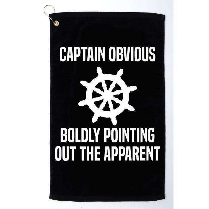 Captain Obvious Boldly Pointing Out The Apparent Sarcasm Golf Towel
