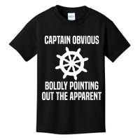 Captain Obvious Boldly Pointing Out The Apparent Sarcasm Kids T-Shirt