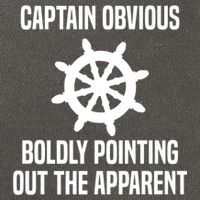 Captain Obvious Boldly Pointing Out The Apparent Sarcasm Cotton Canvas Backpack