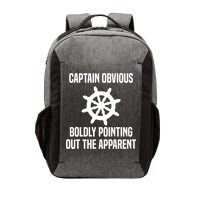 Captain Obvious Boldly Pointing Out The Apparent Sarcasm Vector Backpack