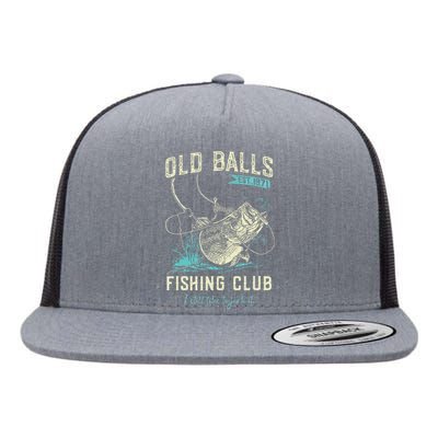 Cute Old Balls Est 1971 Fishing Club Flat Bill Trucker Hat