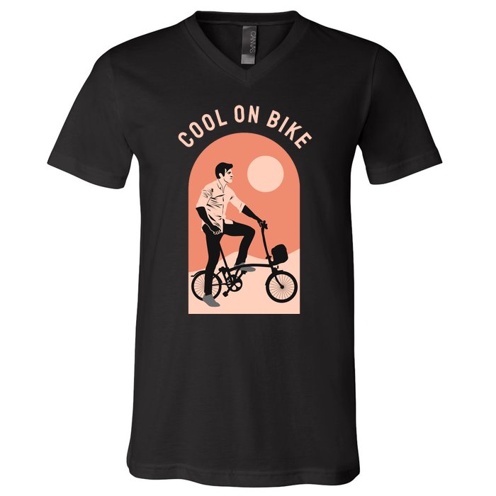 Cool On Bike V-Neck T-Shirt