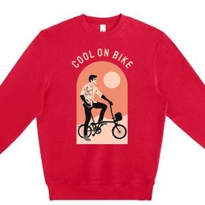 Cool On Bike Premium Crewneck Sweatshirt