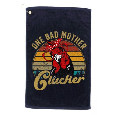 Chickenshirt One Bad Mother Clucker Funny Mom Day Hen Women Golf Towel