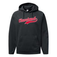 Cleveland Ohio Baseball Performance Fleece Hoodie