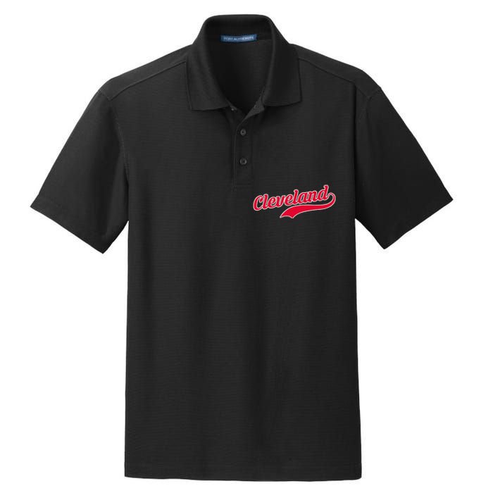 Cleveland Ohio Baseball Dry Zone Grid Polo