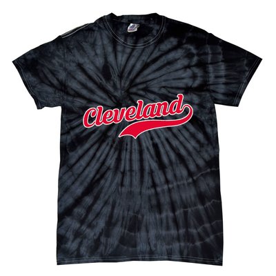 Cleveland Ohio Baseball Tie-Dye T-Shirt
