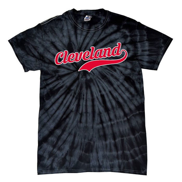 Cleveland Ohio Baseball Tie-Dye T-Shirt