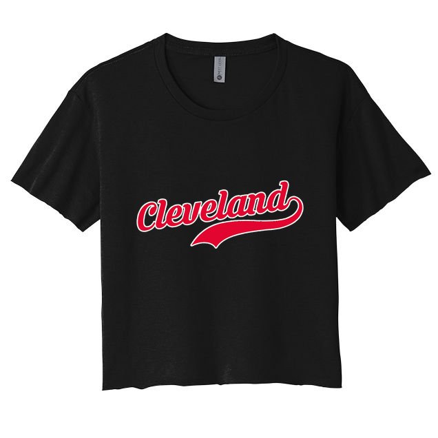 Cleveland Ohio Baseball Crop Top