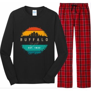 City Of Buffalo New York Long Sleeve Pajama Set