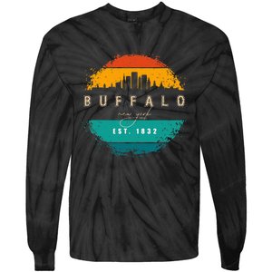 City Of Buffalo New York Tie-Dye Long Sleeve Shirt