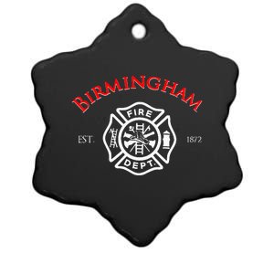 City Of Birmingham Fire Rescue Alabama Firefighter Ceramic Star Ornament