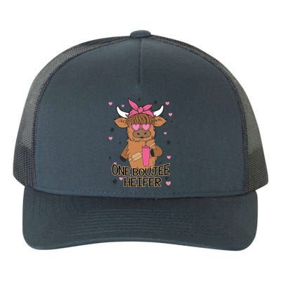 Cute One Boujee Heifer Yupoong Adult 5-Panel Trucker Hat