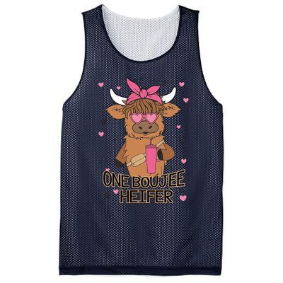 Cute One Boujee Heifer Mesh Reversible Basketball Jersey Tank