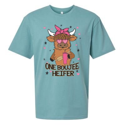 Cute One Boujee Heifer Sueded Cloud Jersey T-Shirt