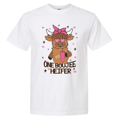 Cute One Boujee Heifer Garment-Dyed Heavyweight T-Shirt