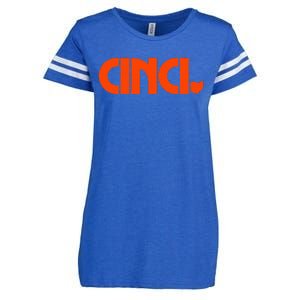 Cinci Ohio Bold Orange Enza Ladies Jersey Football T-Shirt