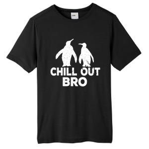 Chill Out Bro Penguin Gift Funny Animal Xmas Cool Penguin Pj Funny Gift Tall Fusion ChromaSoft Performance T-Shirt