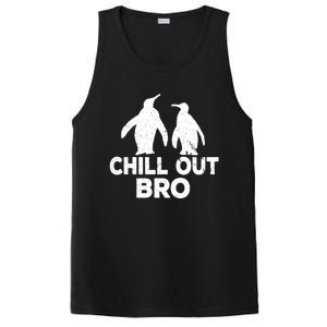 Chill Out Bro Penguin Gift Funny Animal Xmas Cool Penguin Pj Funny Gift PosiCharge Competitor Tank