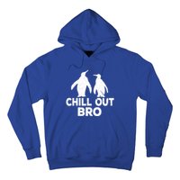 Chill Out Bro Penguin Gift Funny Animal Xmas Cool Penguin Pj Funny Gift Hoodie