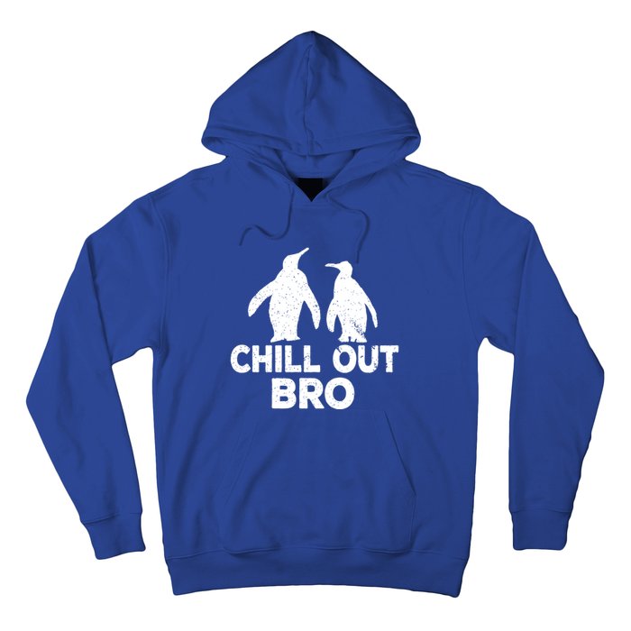 Chill Out Bro Penguin Gift Funny Animal Xmas Cool Penguin Pj Funny Gift Hoodie