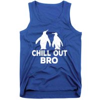 Chill Out Bro Penguin Gift Funny Animal Xmas Cool Penguin Pj Funny Gift Tank Top