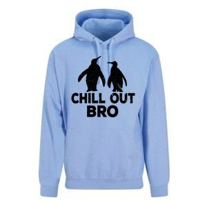 Chill Out Bro Penguin Gift Funny Animal Xmas Cool Penguin Pj Funny Gift Unisex Surf Hoodie