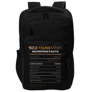 Confidence Overdose Bold Young Minds Nutritional Impact Tech Backpack