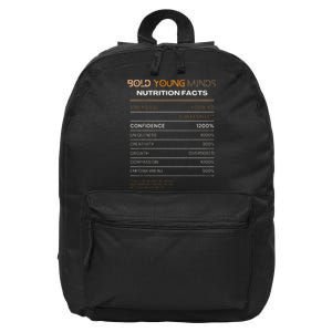 Confidence Overdose Bold Young Minds Nutritional 16 in Basic Backpack