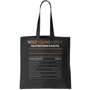 Confidence Overdose Bold Young Minds Nutritional Tote Bag