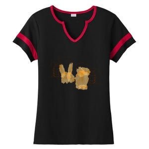 Cheers Oktoberfest Beer Hands Ladies Halftime Notch Neck Tee