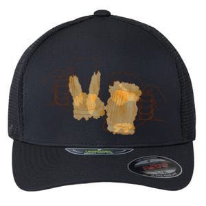 Cheers Oktoberfest Beer Hands Flexfit Unipanel Trucker Cap