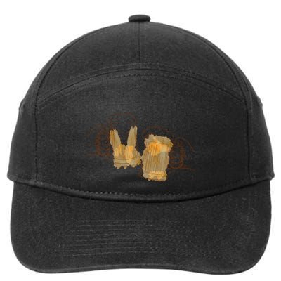 Cheers Oktoberfest Beer Hands 7-Panel Snapback Hat