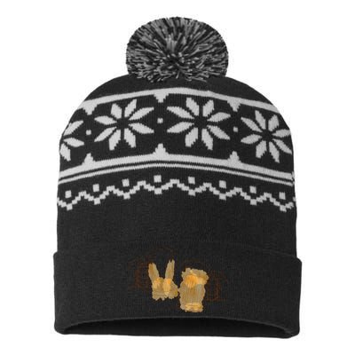 Cheers Oktoberfest Beer Hands USA-Made Snowflake Beanie